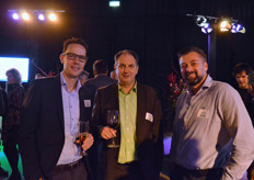 Peter Hendriks (Letsgrow.com), Aad van den Berg (Delphy) en Bas Visser (Wireless Value)